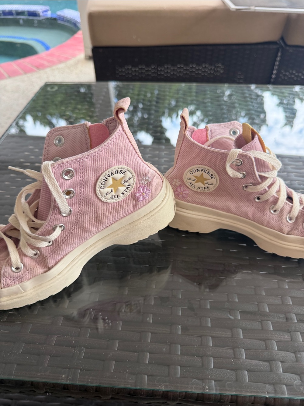 Converse Kids Chuck Taylor All Star Lugged Lift Platform Flowers